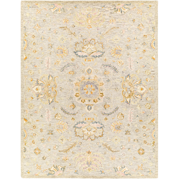 Conroe Handmade Wool Light Gray/Cream/Dark Blue Rug & Reviews Birch Lane